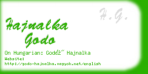 hajnalka godo business card